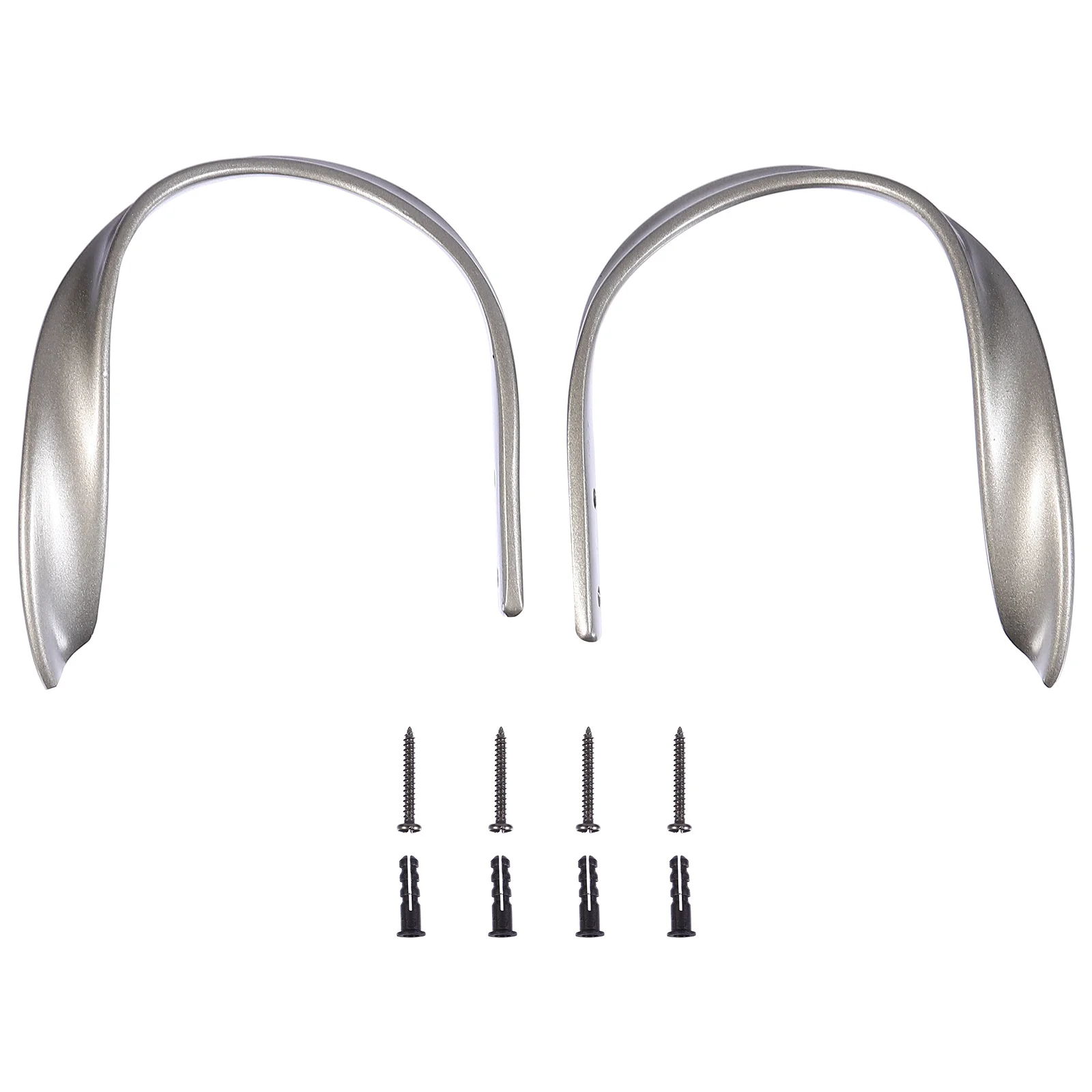 2 قطعة خطافات الستائر سبائك الألومنيوم خطاطيف تعليق عملية لغرفة النوم غرفة المعيشة فندق إكسسوارات الستائر المفيدة