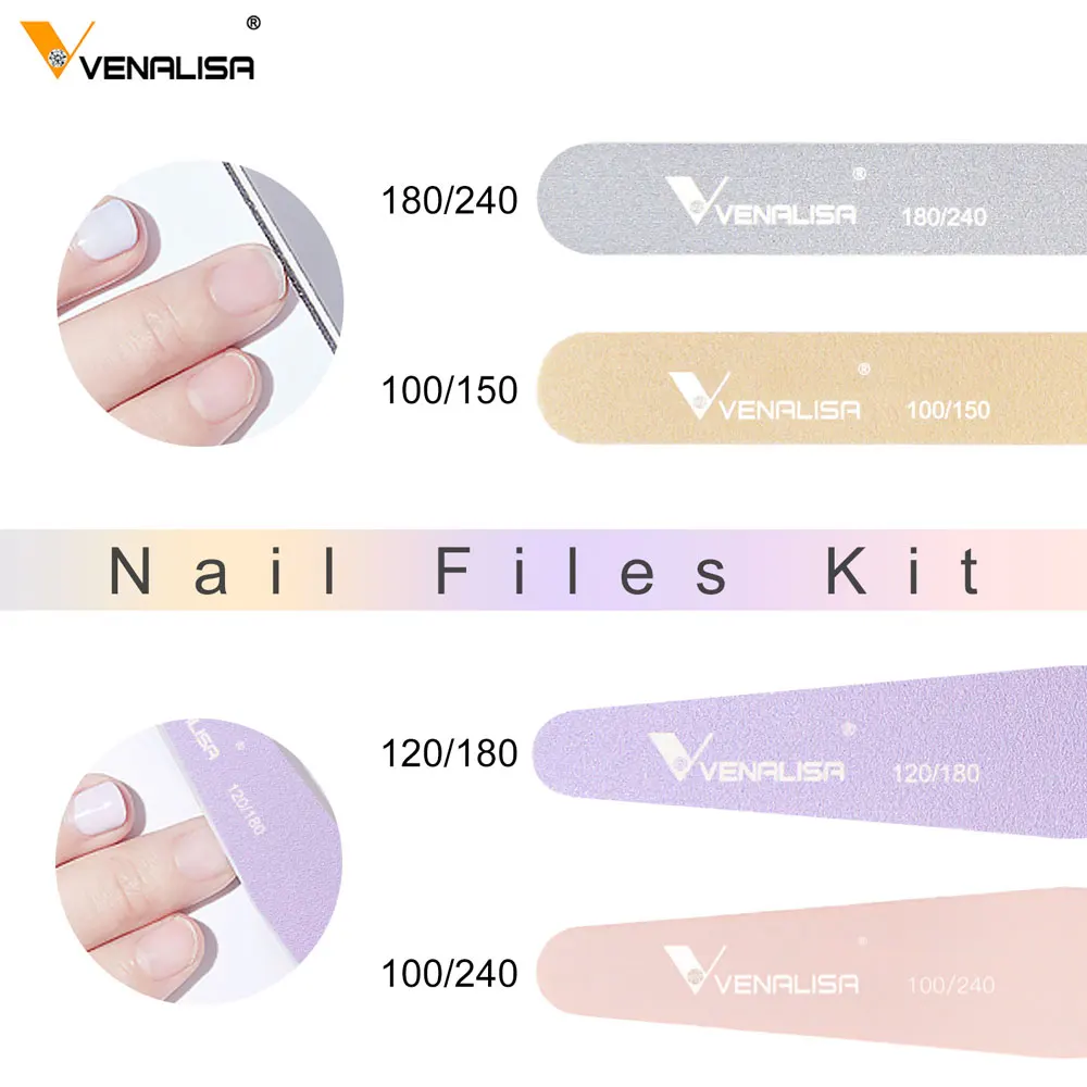 Venalisa Nagelvijl Nieuwe Collectie Nail Buffer Spons Nail Art Accessoires Nail Gel Polish Clear Nail Oppervlak Remover Nail Manicure