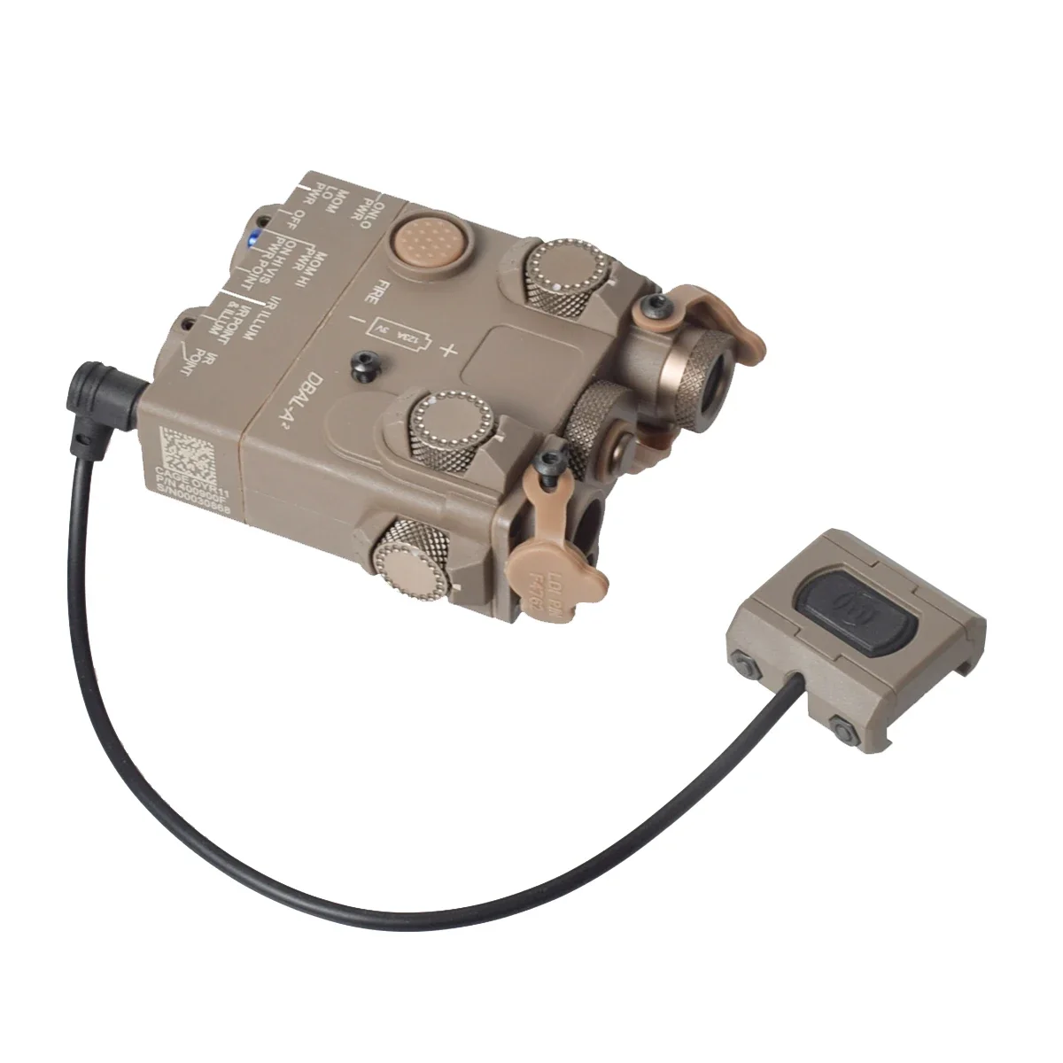 Tactical ModButton Pressure Remote Switch Tail Fit Mlok Keymod Picatinny Rail PEQ15 DBAL A2 Laser SureFire M300 M600FlashLight