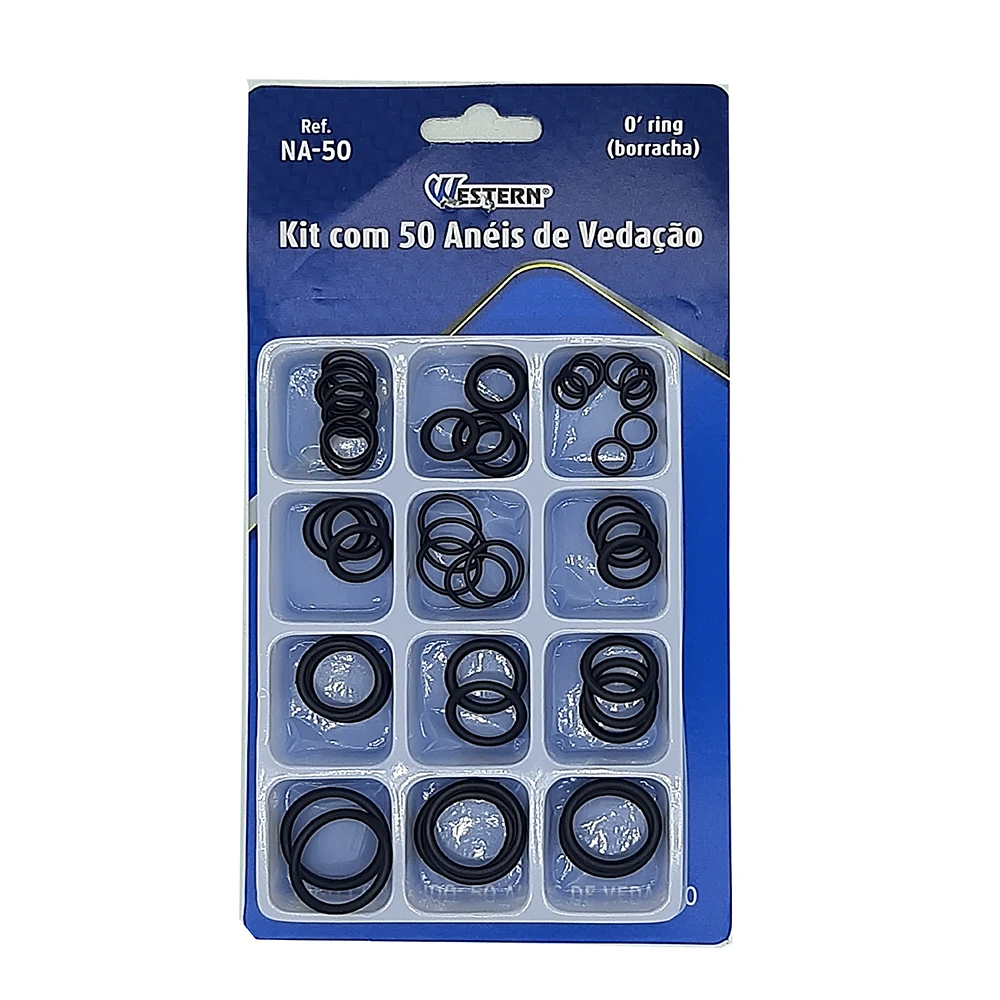 Kit O-ring Sealing Rubber Washer C/ 50 Rings in Various Sizes 12 Models Miscellaneous Repairing