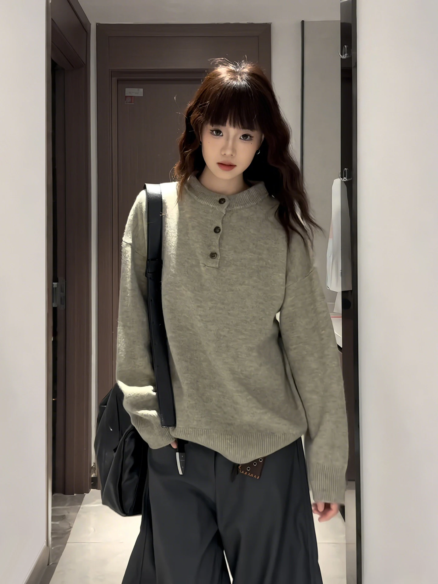 

Cleanfit Heavyweight Autumn Winter American Sle Knitted Sweater ex Hooded Base Layer irt Henley Ne Soft Comfortable