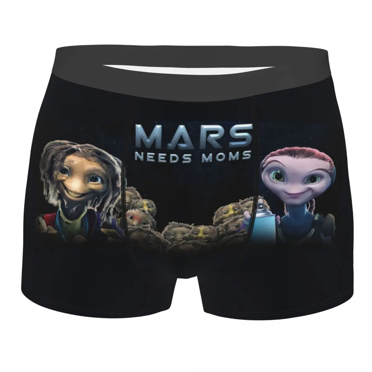 

Mars Needs Moms Boxer Shorts For Homme 3D Print Science Fiction Comedy Film Underwear Panties Briefs Breathable Underpants