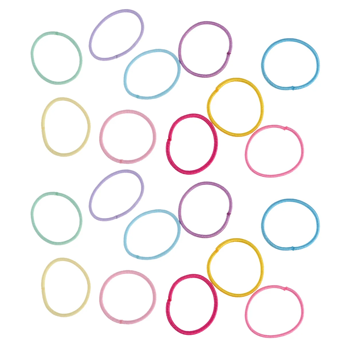 

100Pcs Toddlers Hair Ties Simple Design Multicolor Elastic Bands Great Gift Choice for Kids Daily Use Hair Tie