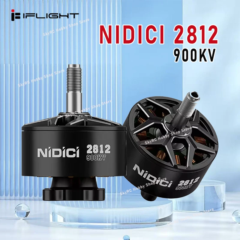 

iFlight NIDICI 2812 900KV Бесщеточный двигатель с валом 5 мм, совместимый с пропеллером 8-9 дюймов для RC FPV Drone