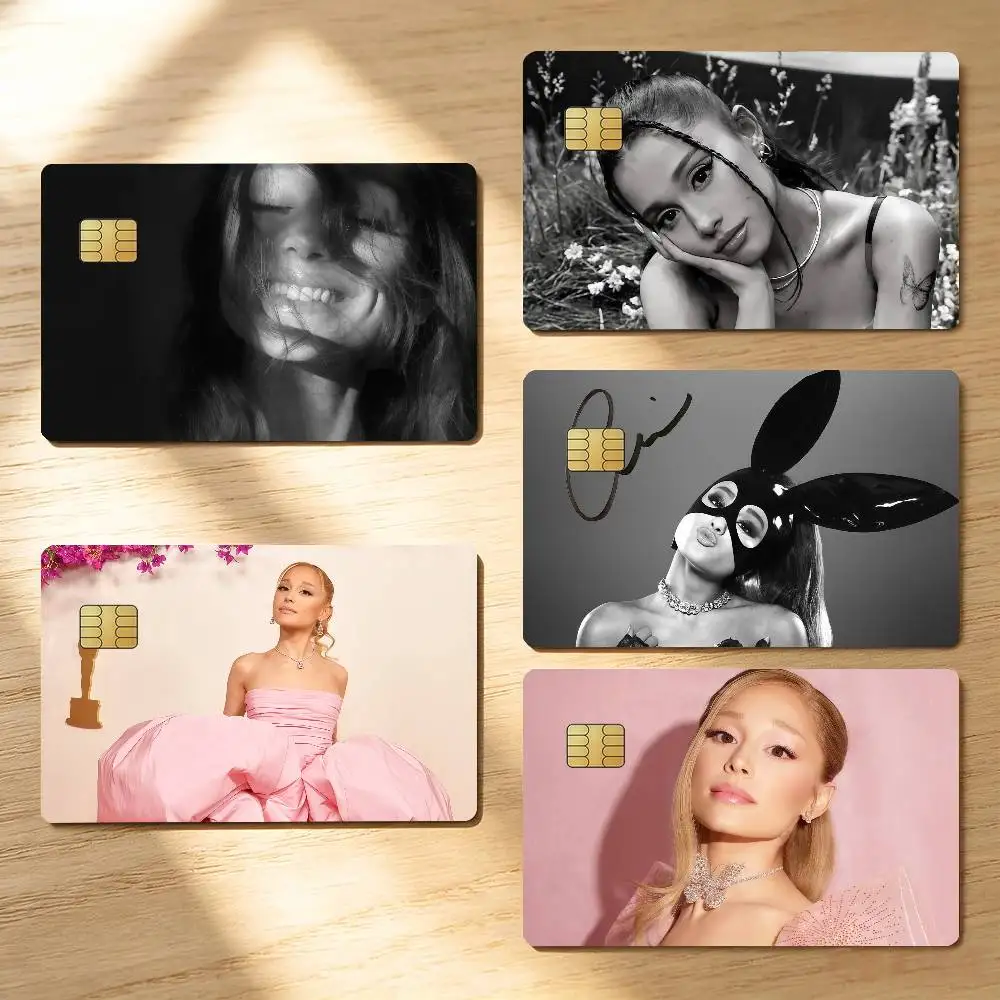 Singer A-Ariana Grande Petal Laser Card Stickers For ID Cards Transit With Daily Commute School Library Door Bank