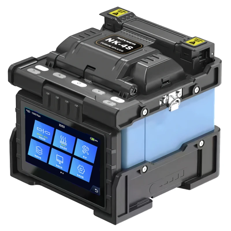 

NOVKER NK-4S Fiber Fusion Splicer Machine 4 Motors with Touch Screen OPM VFL FTTH Fiber Optic Jumper Fast Welding Tool Kit
