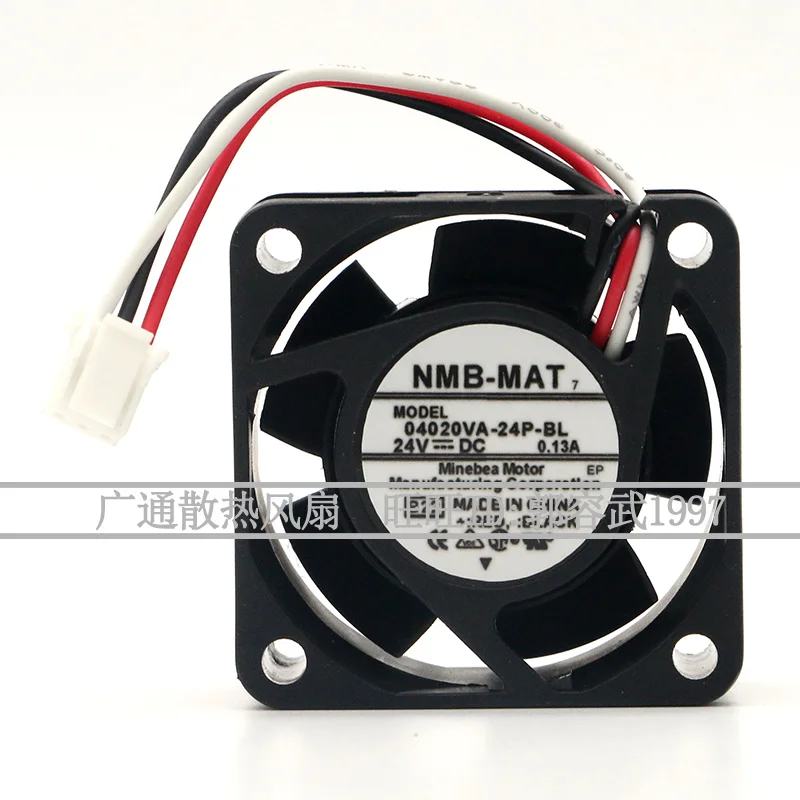 

NMB-MAT 04020VA-24P-BL DC 24V 0.13A 40x40x20mm 3-Wire Cooling Fan