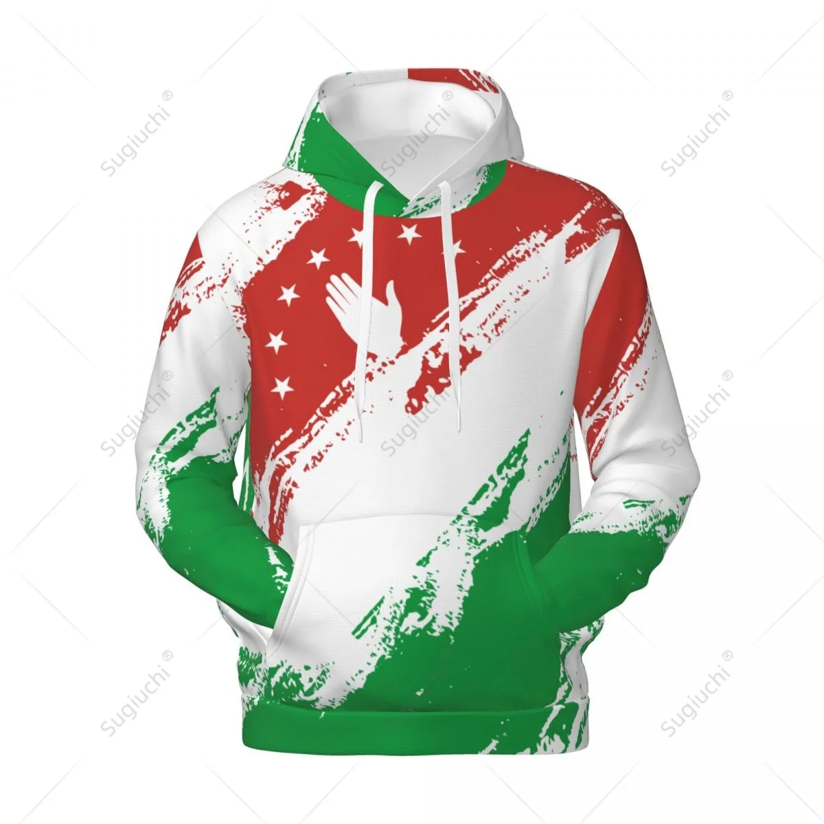 Unisex Republic Of Abkhazia Flag Color Hoodie 3D Men Women Harajuku Sweatshirt Pullover Hoodies Polyester Casual