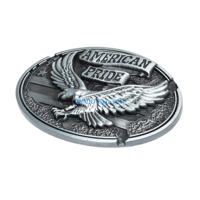 إبزيم حزام رعاة البقر للرجال والنساء منقوش عليه بديل رائع (برونزي) #3