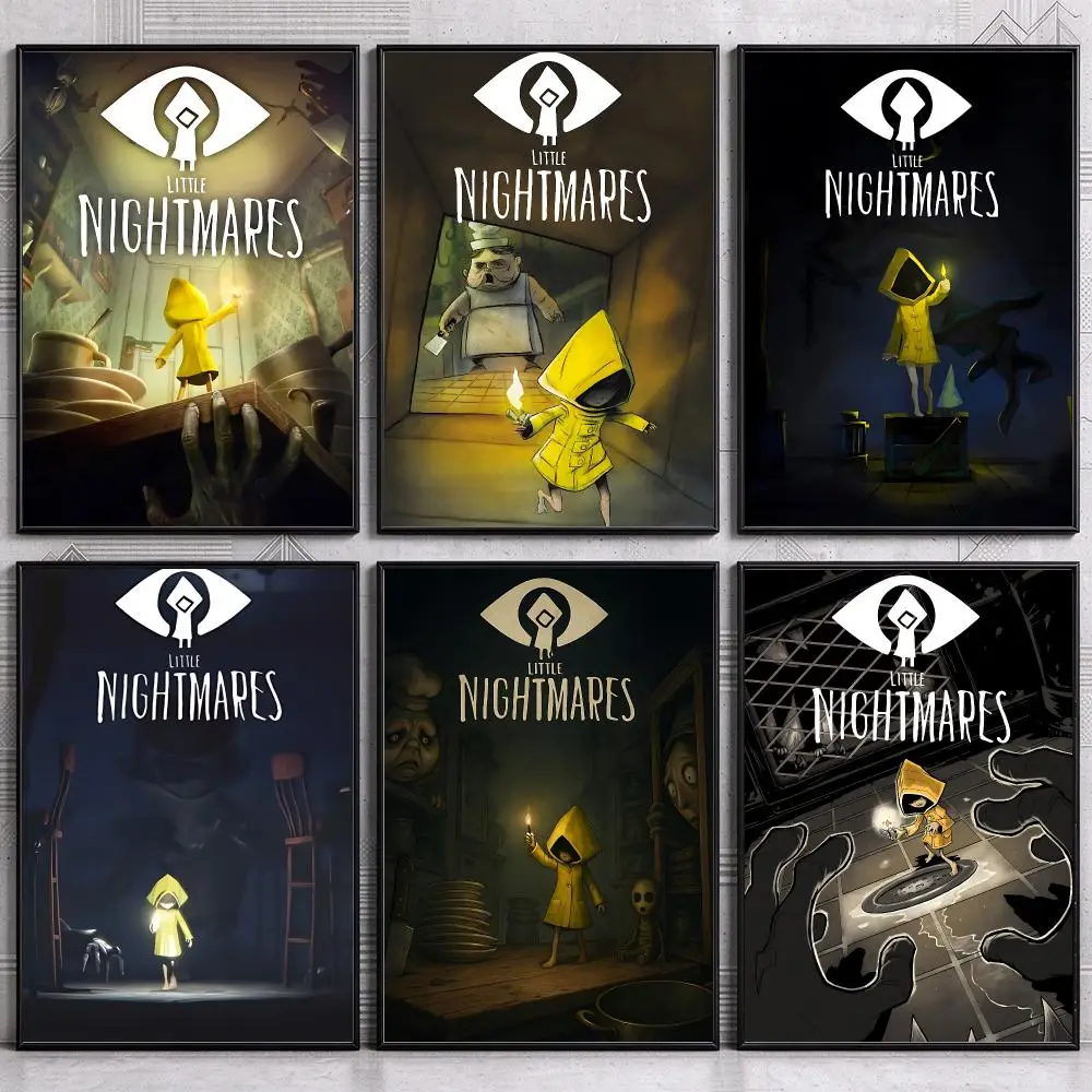 Popular Horror Game L-Little Nightmares Poster Wall Art Print Sticker for Bedroom Living Room Dorm Office Modern Home Decor Gift