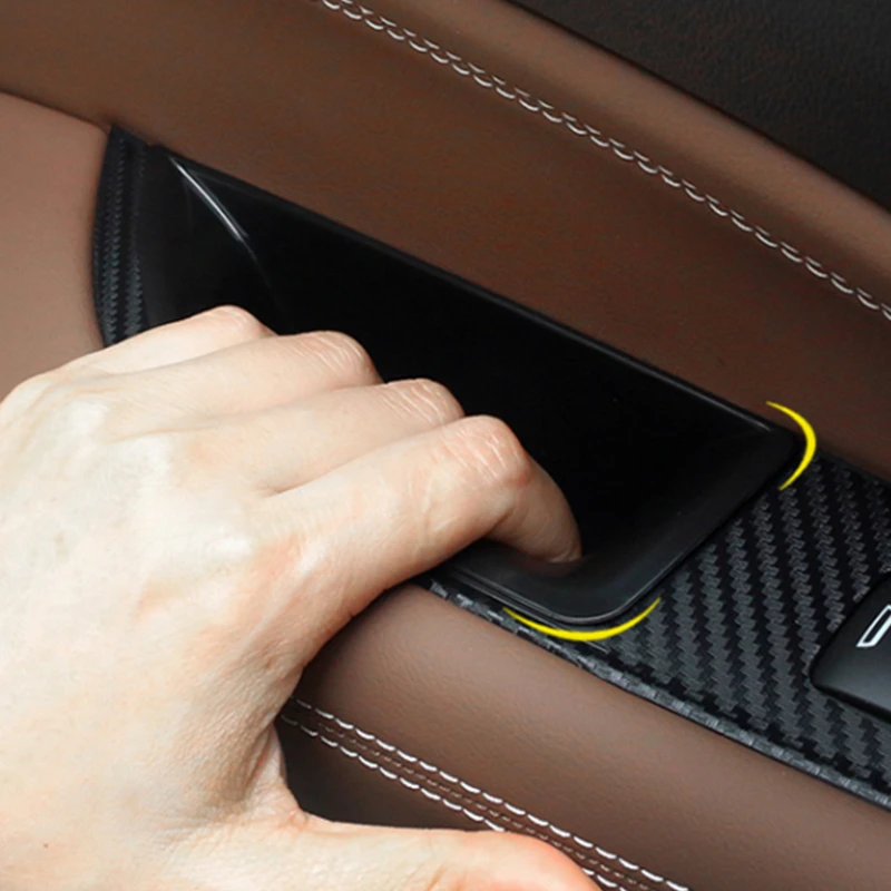 Car Accessories for Vauxhall Opel Insignia 2018 2019 2020 2021 2022 Plastic Inner Front & Rear Door Storage Box Organizers 4pcs