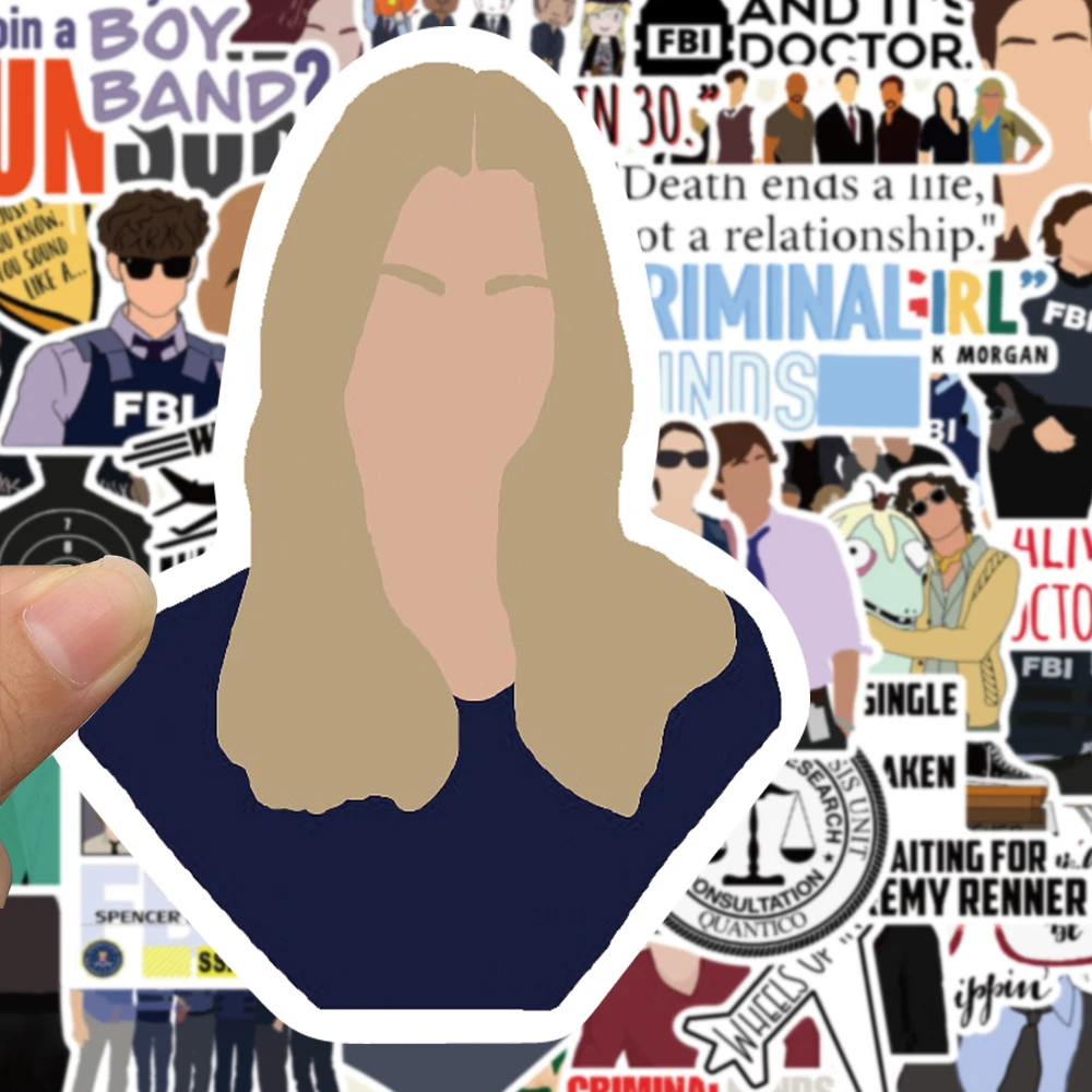 10/30/50 قطعة المسلسلات التلفزيونية العقول الإجرامية ملصقات مضحك الكرتون الشارات لعبة DIY بها بنفسك محمول سكيت الهاتف ملصق مضاد للمياه الديكور