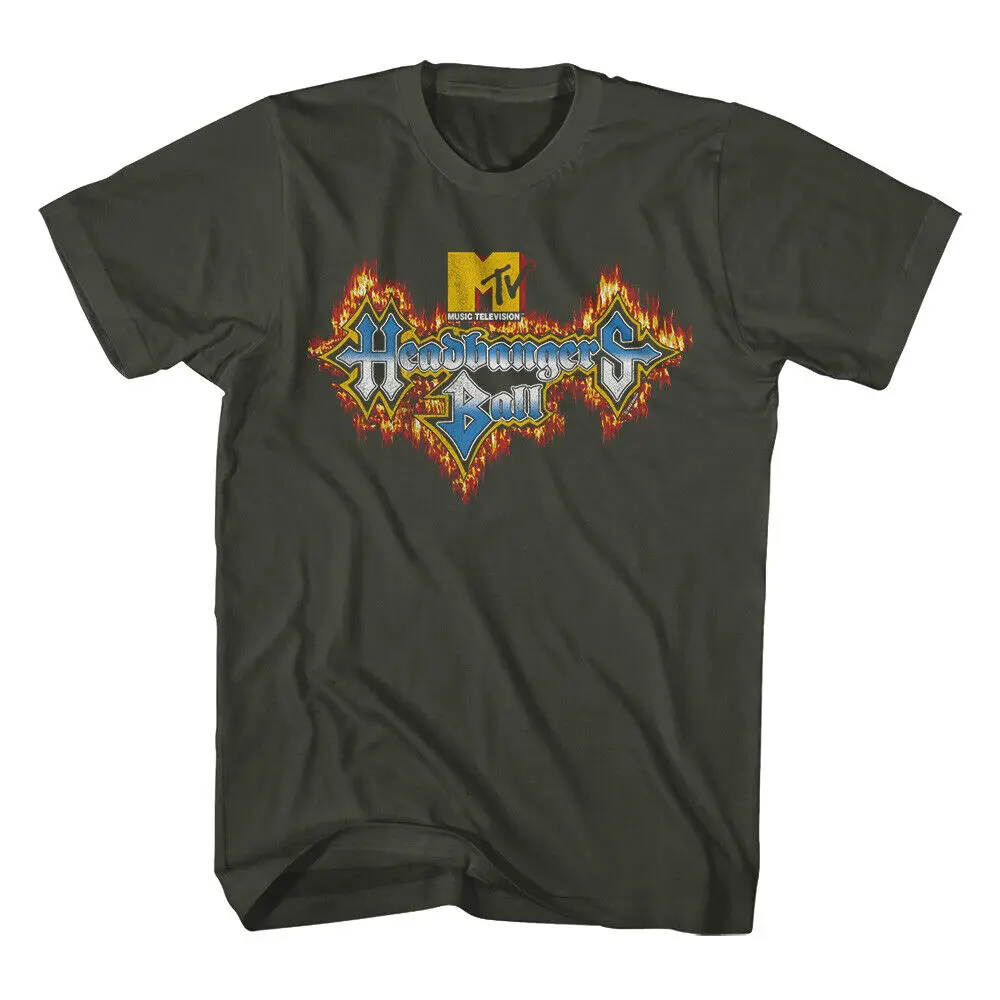 MTV Music Television Headbangers Ball Colorful Show Logo Men's T Shirt