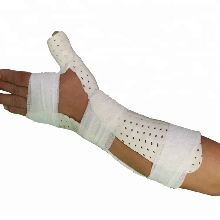 Thermoplastic Wrist and Thumb Spica Splints for bone broken protect Orthopedics fractures