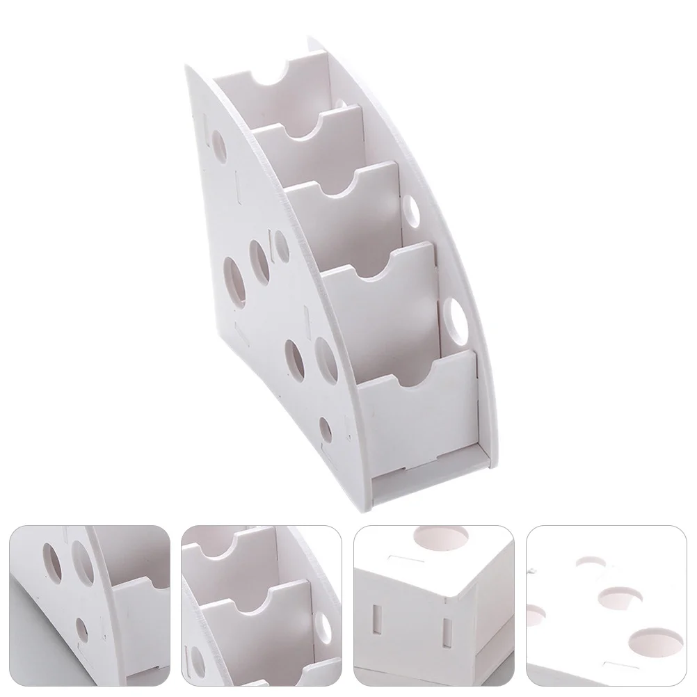 صندوق سطح المكتب متعدد الوظائف حامل جهاز التحكم عن بعد الأبيض منظم لغرفة المعيشة وغرفة النوم والمكتب والفندق #3