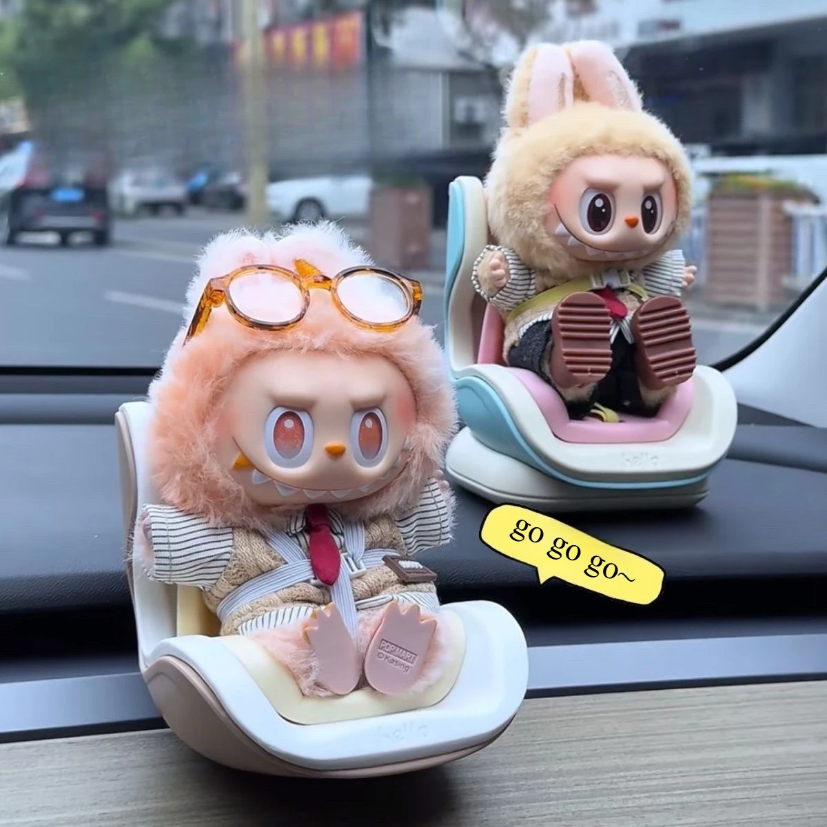 For Labubu Car Seat Second Generation Sitting Party Safety Seat Doll Accessories Car Interior Decoration Accessories ﻿ ﻿