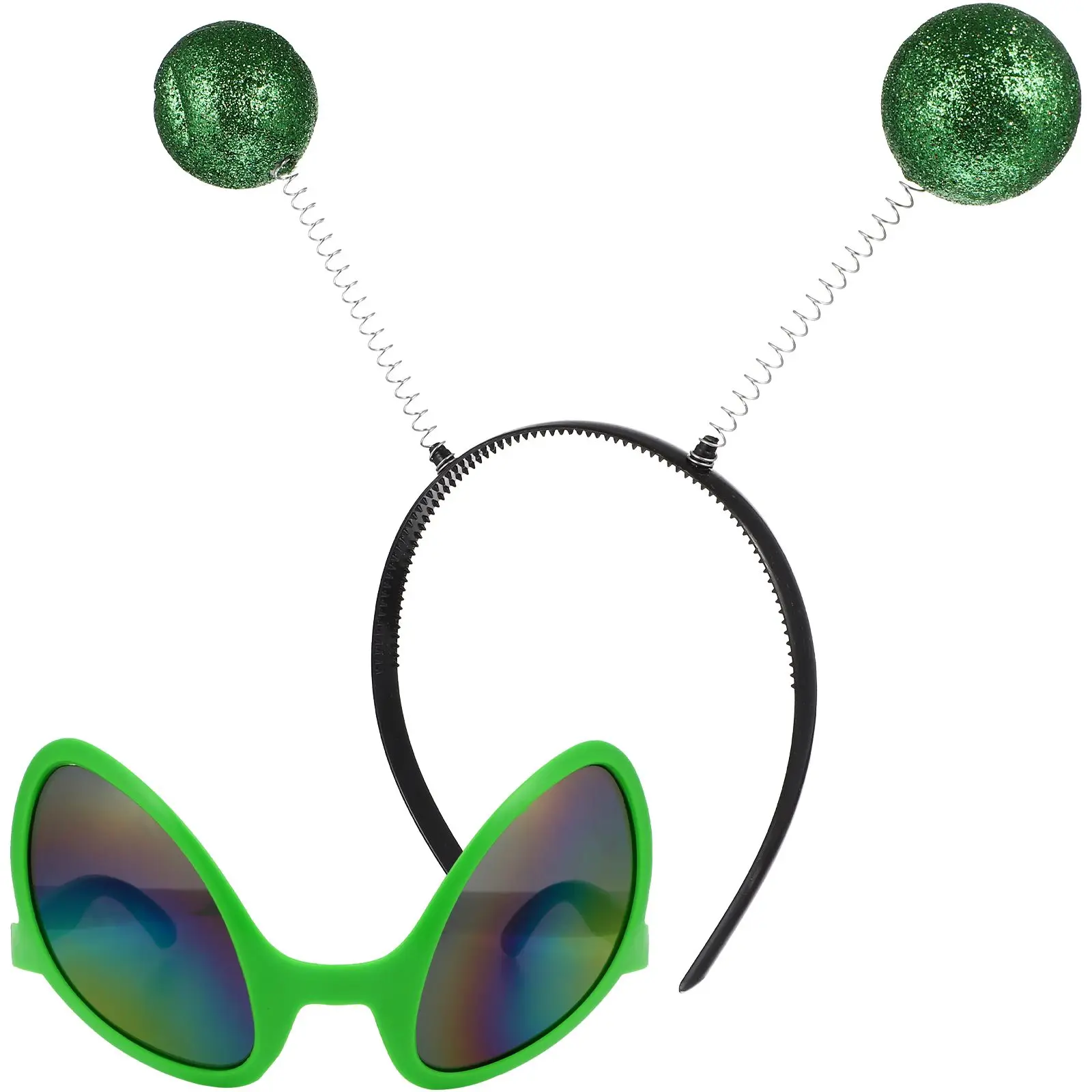 

2 Pcs Alien Glasses Headband Funny Shape Festival Party Decorations Saucer Man Hairstyle Accessories Lightweight