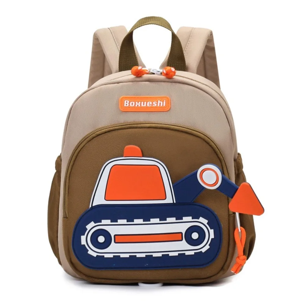New Children Harness Toddler Leash Backpack Anti Lost Wrist Link Excavator Design School Bags Mini Back Pack