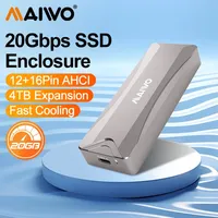 MAIWO MacBook SSD Enclosure 20Gbps USB3.2 GEN2 Enclosure for 12+16 PIN Apple Flash SSDs M.2 Reader Compatible with MacBook Pro