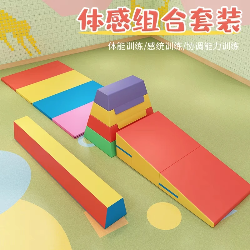 Early Childhood Education Vaulting Horse Children's Obstacles Sensory Training Equipment Teaching  Other Toy Props Games