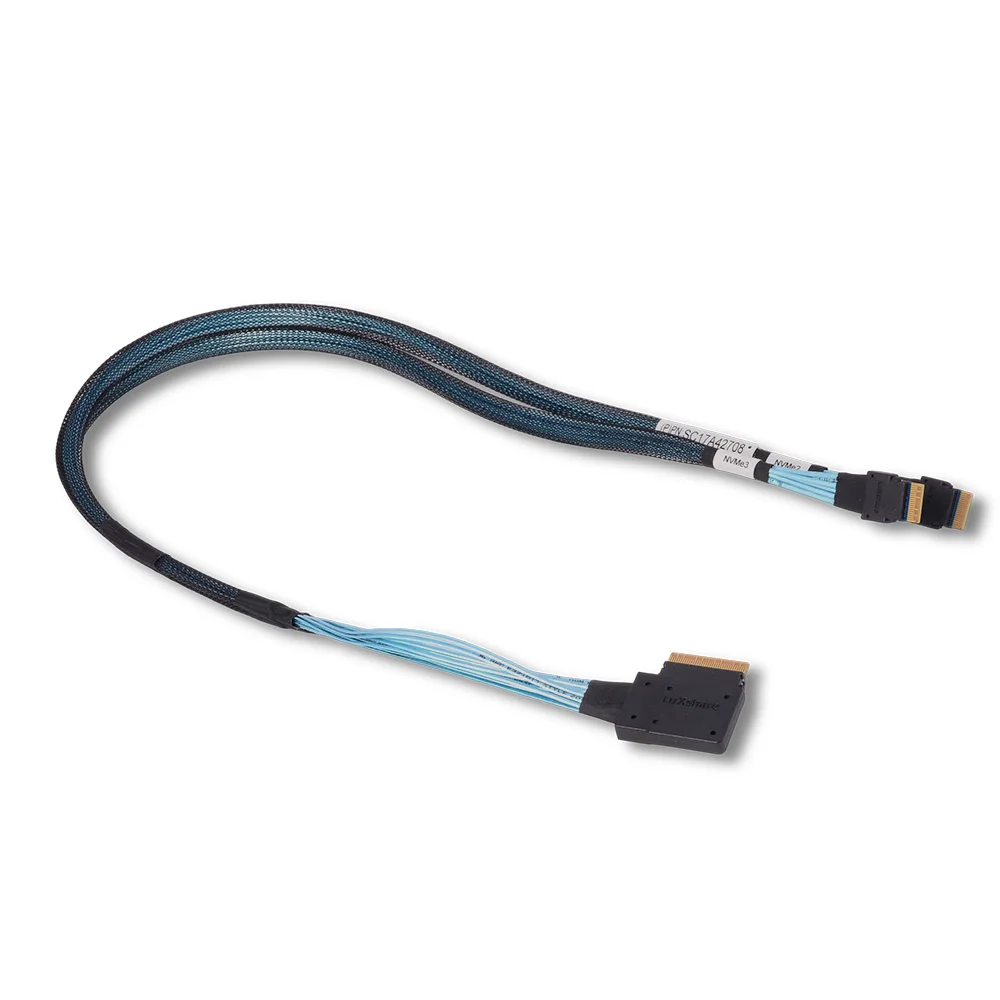 Right Side Bend 1/2 Slim SFF8654 8i 74 Pin to 2 8654 4i 38 Pin SAS Built-in Server Array Data Cables 2.5 HDBP SSD_SLOT_18/19