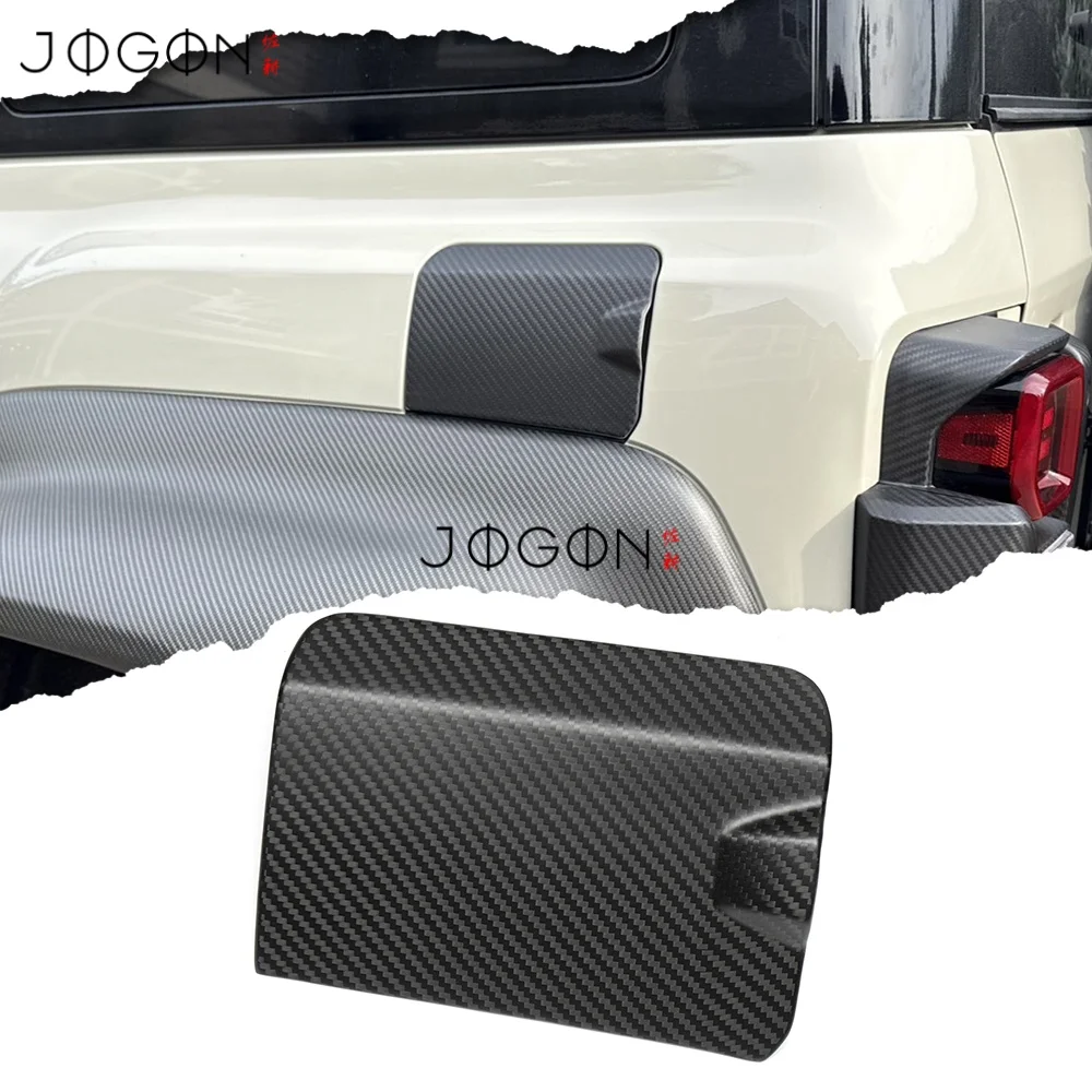 

For Ford Bronco Raptor Sport 2022-2025 Carbon Fiber Car Fuel Gas Oil Tank Cap Knob Cover Trim Exterior 3D Sticker Accessories