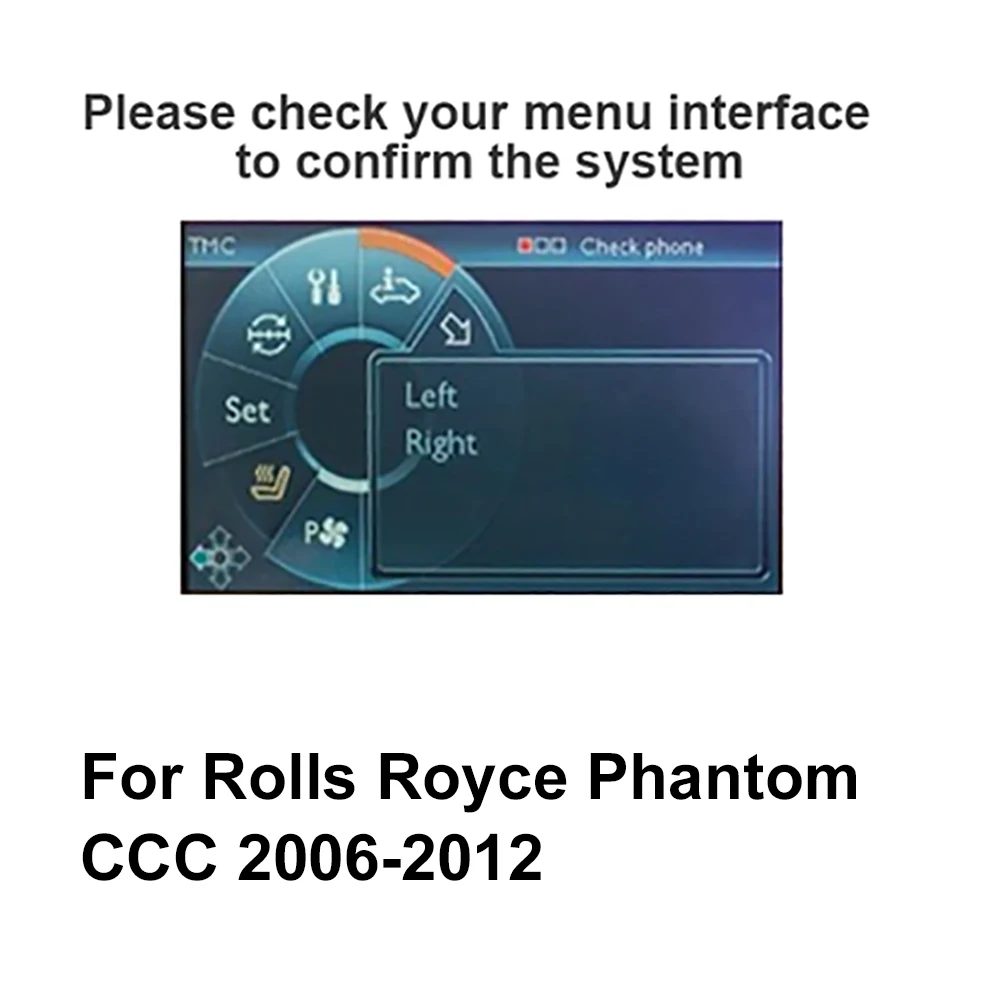 Wireless CarPlay Android Auto Interface Module For Rolls Royce Phantom CCC 2006-2012 Dashboard Mount Mirror Link 1 Year