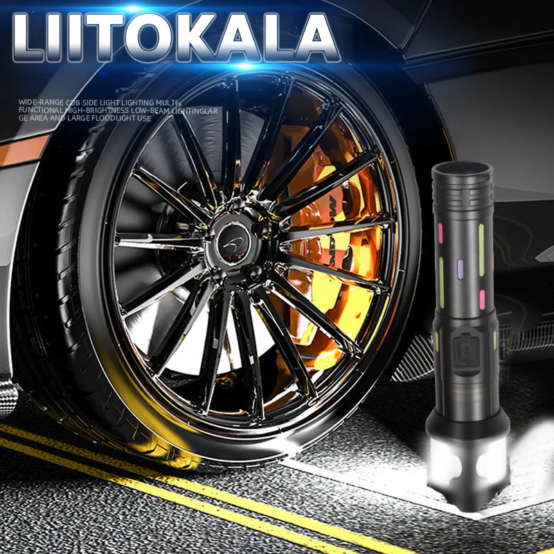 LiitoKala Strong Light LF-2405 Flashlight Color Reflective Strip Detachable 18650 26650 Battery 1000LM or above