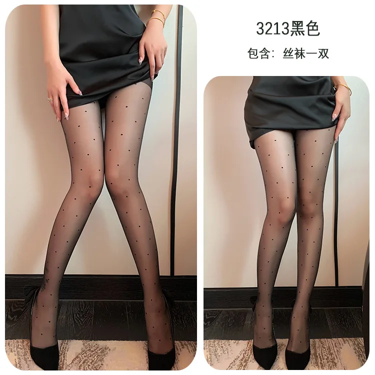 

Long Night, Sexy Stockings, High-Transparency Uniform, Sexy Stockings, Snag-Resistant, Bare-Leg Leggings, Thin Black Stockings 3213