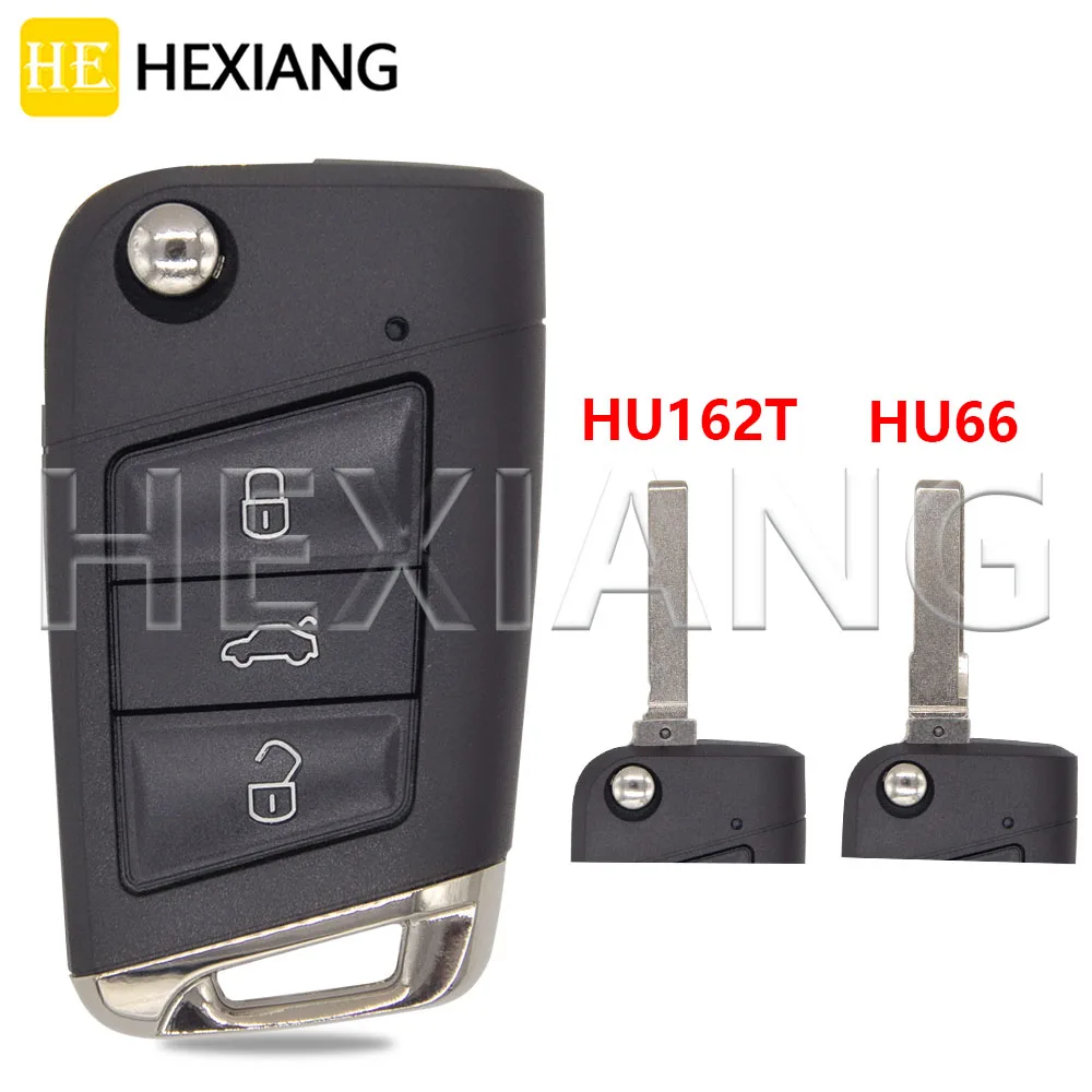 

Флип-брелок HE HU66 HU162T с 3 кнопками для VW Passat Golf 7 MK7 Tiguan Touran Polo для Skoda Octavia