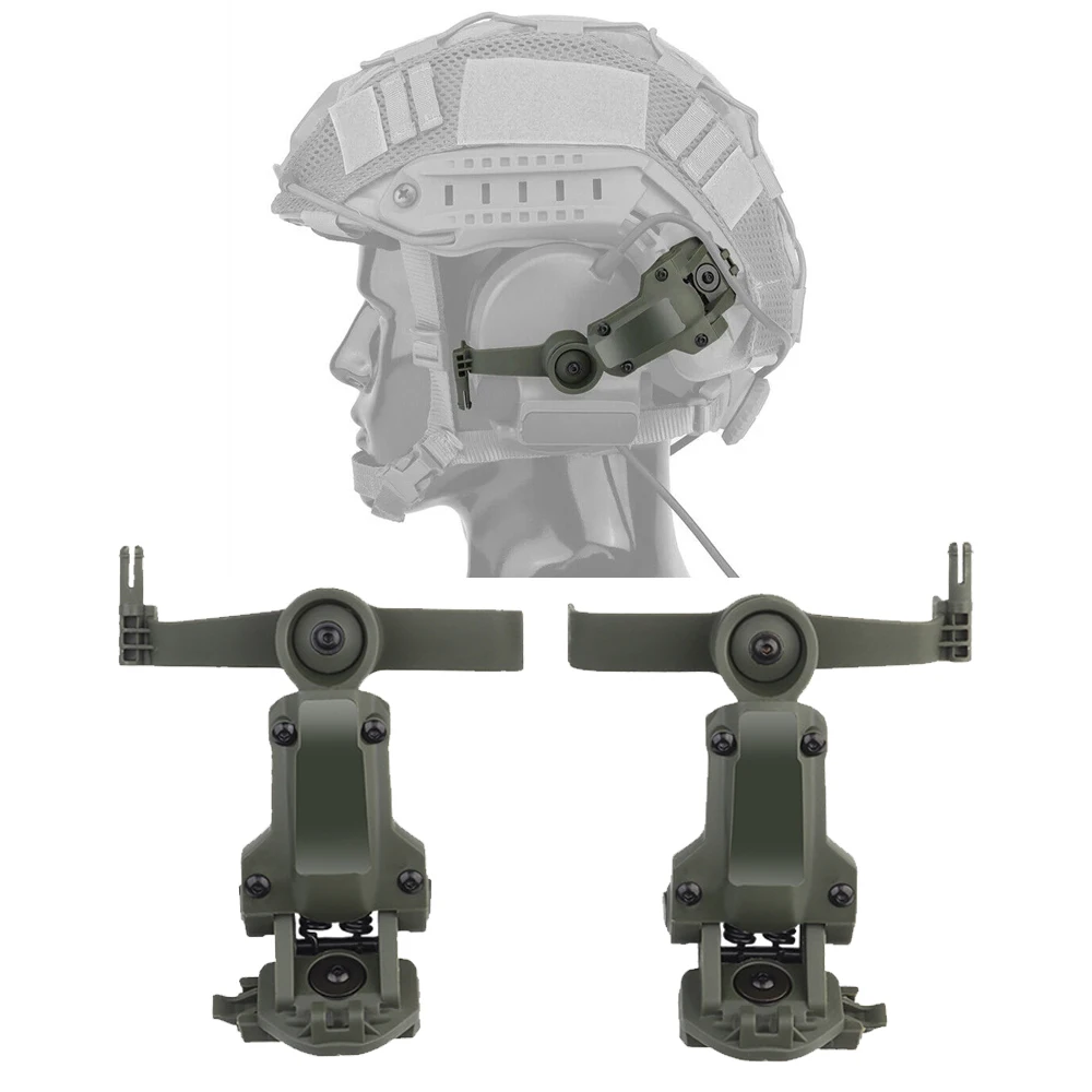 

Tactical Helmet OPS CORE ARC/Wendy M-LOK Rail Adapter Helmet Mount is Suitable for Tactical COMTAC II&III Shooting Headset