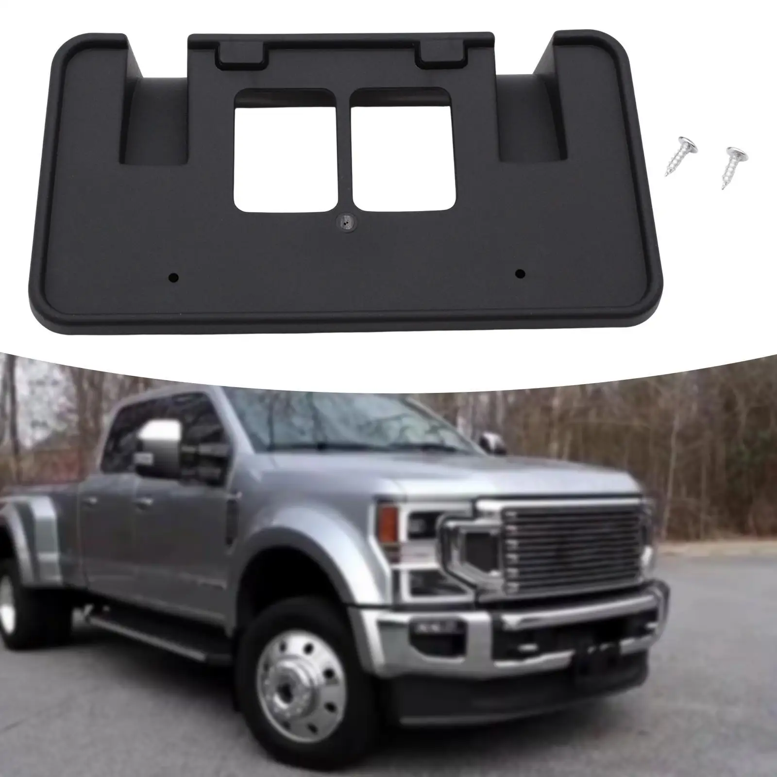 

5C3Z17A385AA Прочный кронштейн-держатель для переднего номерного знака с винтами для Ford, аксессуар для тюнинга экстерьера автомобиля