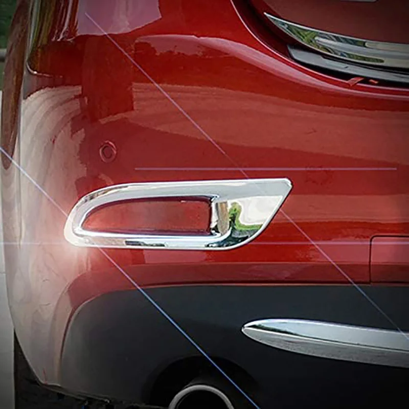 

Innovative Chrome Rear Tail Fog Light Lamp Cover Trim Frame Car Stickers