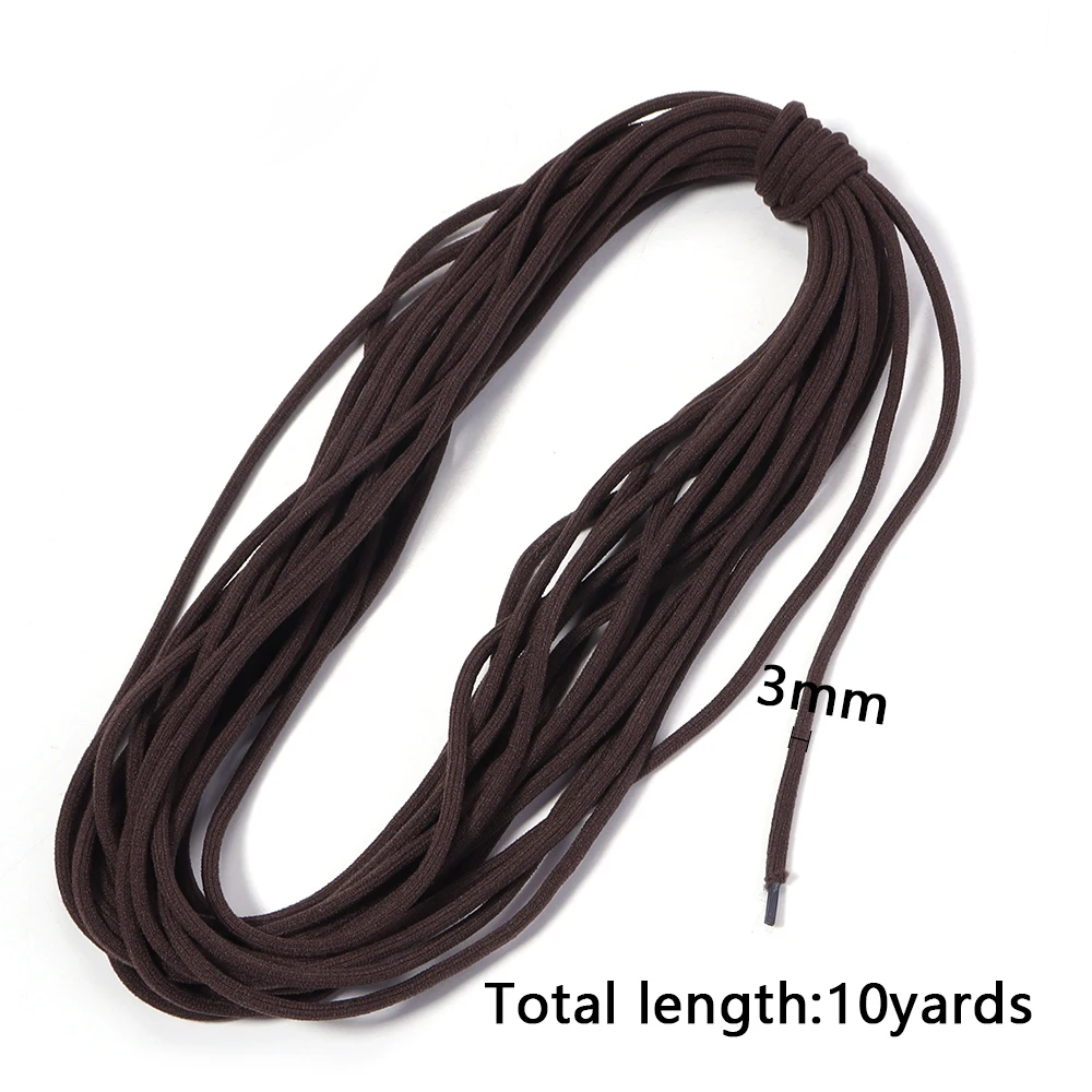 3mm Strong Elastic Rope Colorful High-Quality Elastic Band Rubber Cord for DIY Sewing Ornament Crafts Making Accessories