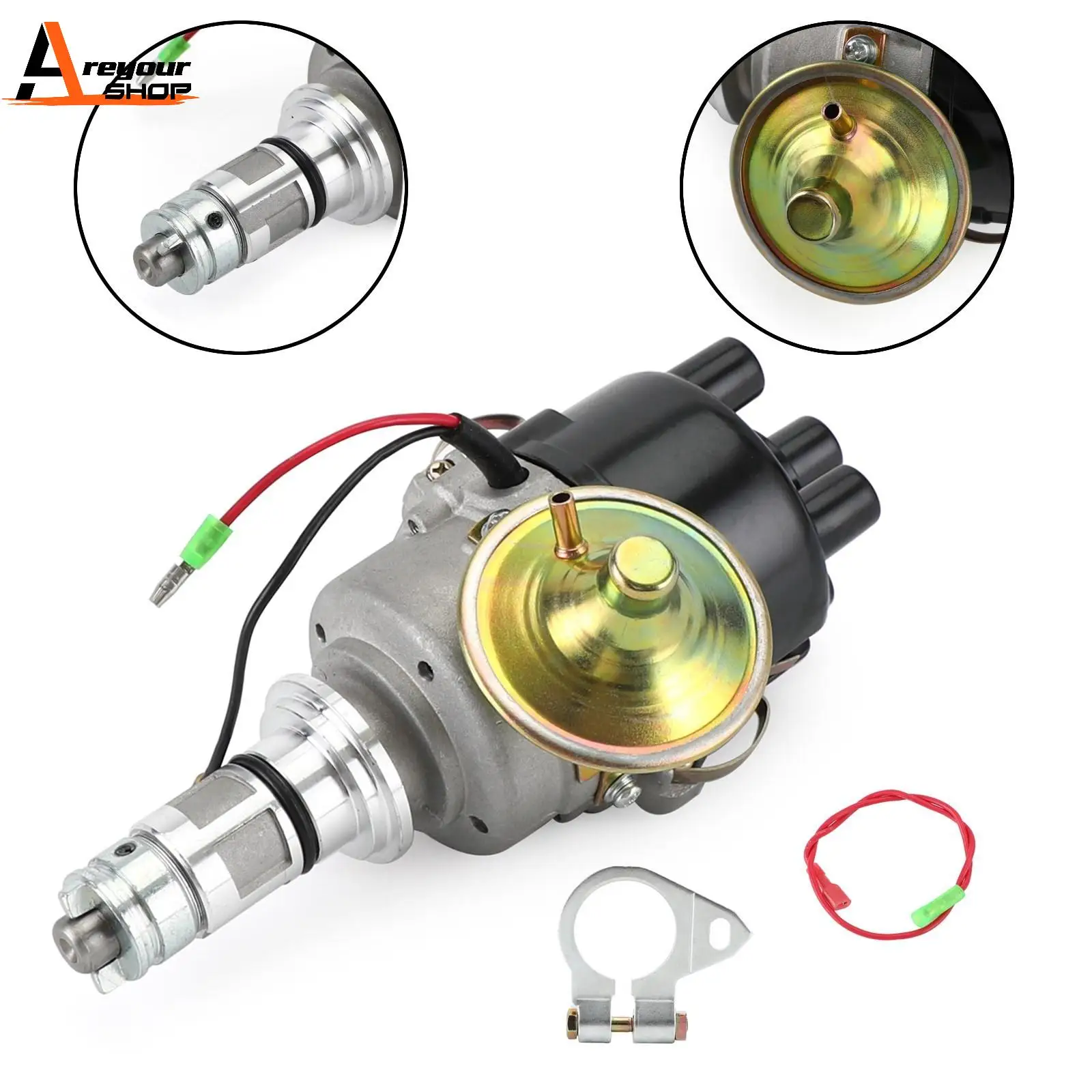 

Areyourshop Vacuum Electronic Distributor 25D/45D Distributor For Mini MGB Austin Car Auto Parts