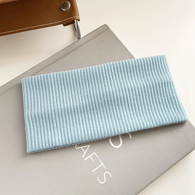 Herbst und Winter Breite Kante Elastische Frauen Haarband Make-Up Gesicht Waschen Stirnband Sport Gestrickte Kopfbedeckung Stirnband – Detail 17