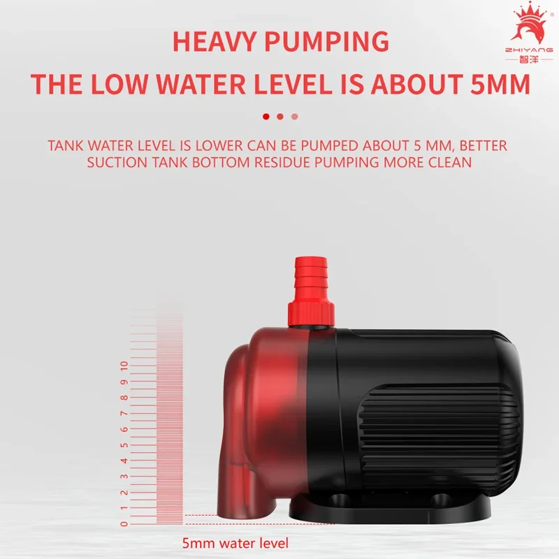 110V 220V Aquarium Garden Pond Water Circulation Fish Tank Water Pump Silent Submersible Pump Fish Pool Bottom Suction Pump