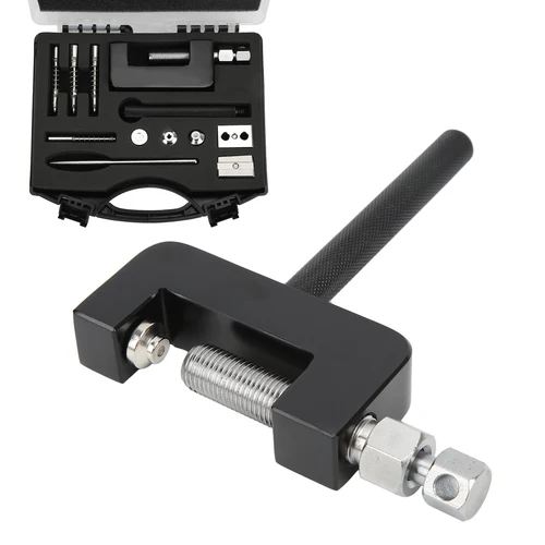 Imagen 2 del producto Juego de Herramientas de remachado para motocicleta, cortador de cadena Universal de 12 piezas con caja de almacenamiento para ATV Dirt Bike