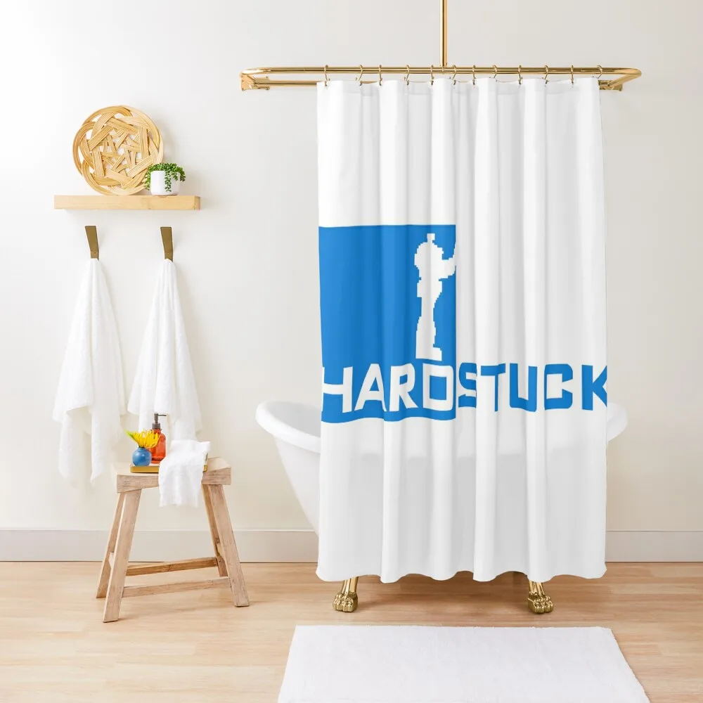 Hardstuck logo v2 horizontal Shower Curtain Bathroom Shower Set For Bathroom For Bathroom Shower Curtain