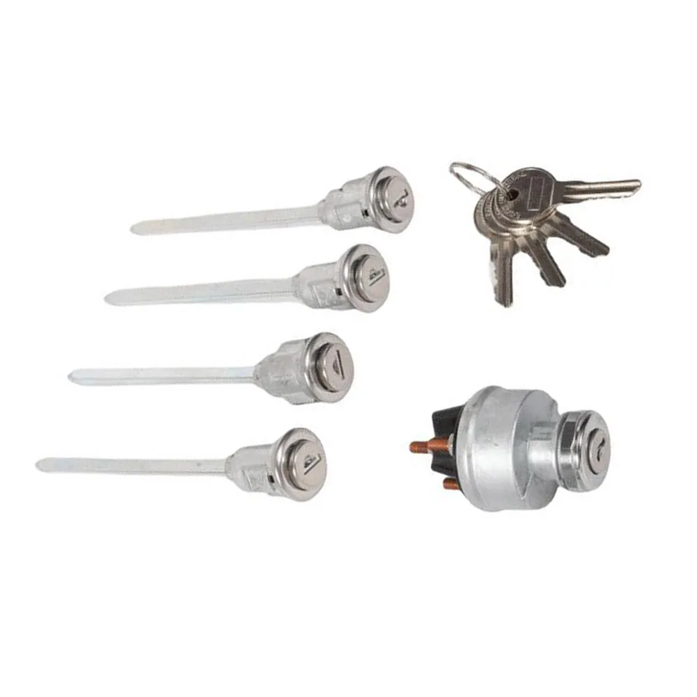 

For Peterbilt Truck Door Lock Cylinder Replacement Kit with 4 Keys Part 2308598 2309994C268 Direct Replacement