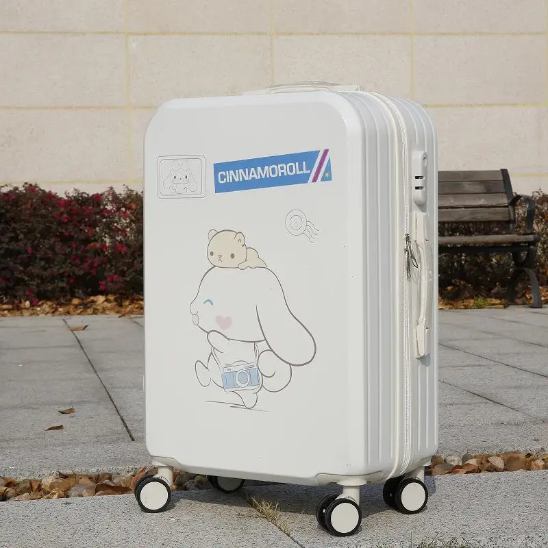 Cinnamoroll Kawaii Sanrio Anime Luggage Password Suitcase Cute Cartoon Lightweight  Trolley Box Boarding Storage Case Gifts