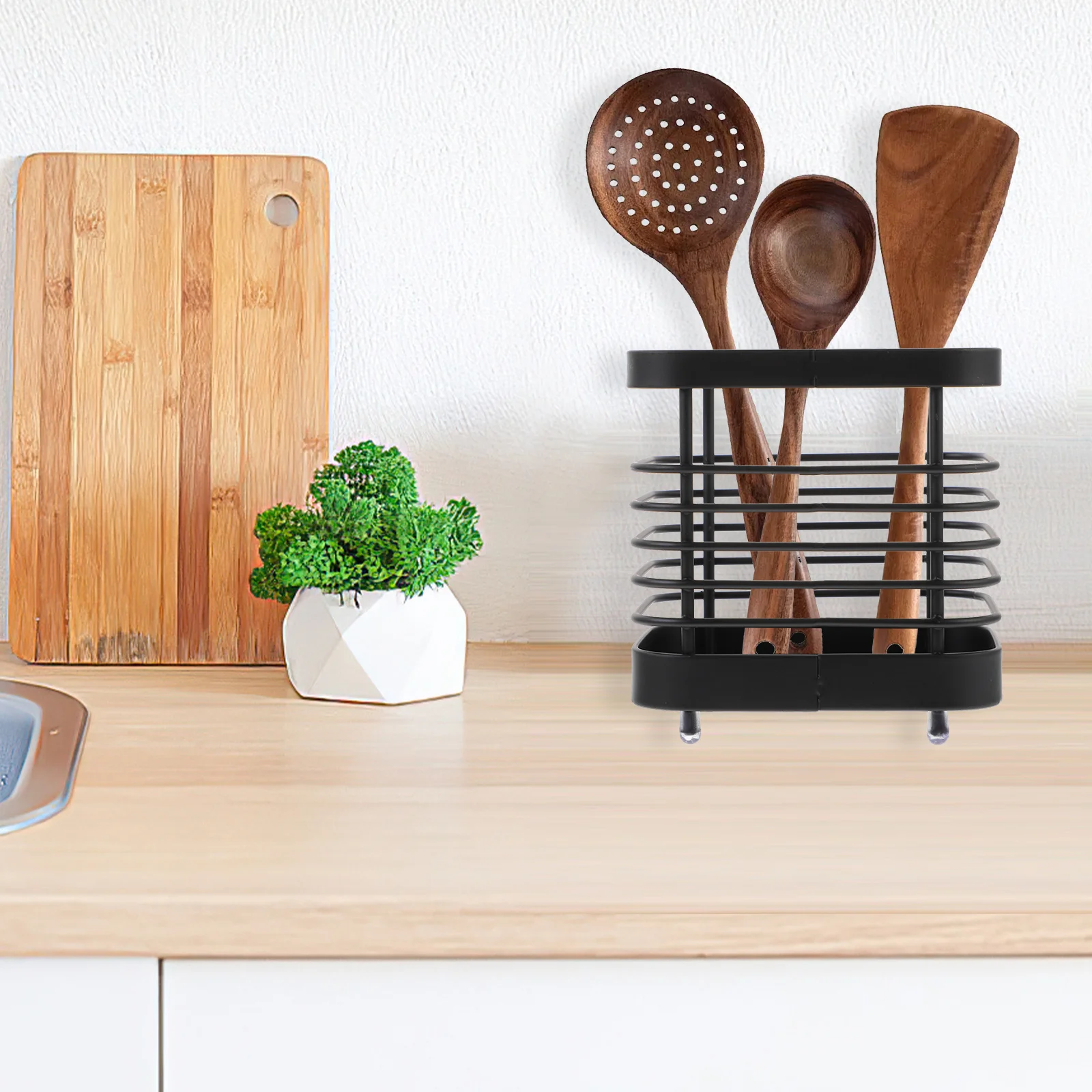 

Chopstick Holder Stainless Steel Drainage Organizer Kitchen Utensil Holder Cutlery Stand For Home Party Housewarming Gift