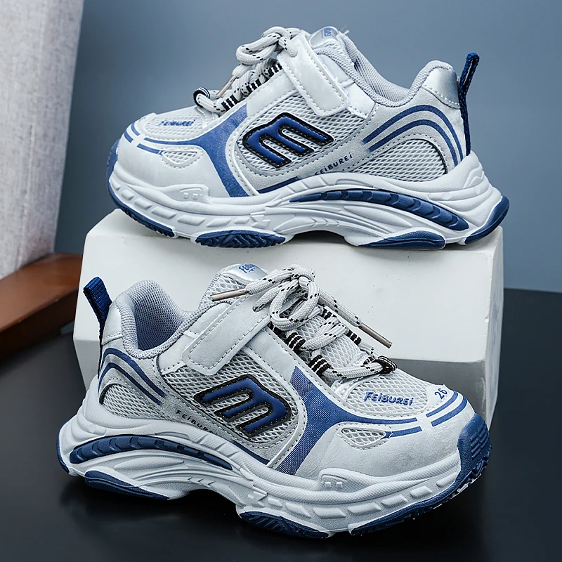 

Детская дышащая спортивная обувь с сетчатой тканью, легкие универсальные повседневные туфли для мальчиков и девочек, весенне-осенние детские кроссовки