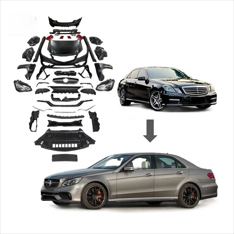 

Hot Sale for EClass W212 2009 2010 2016 Facelift to W212 E63 Widen Bodykit with Fender Bumper Grille Head Lamp in Stock