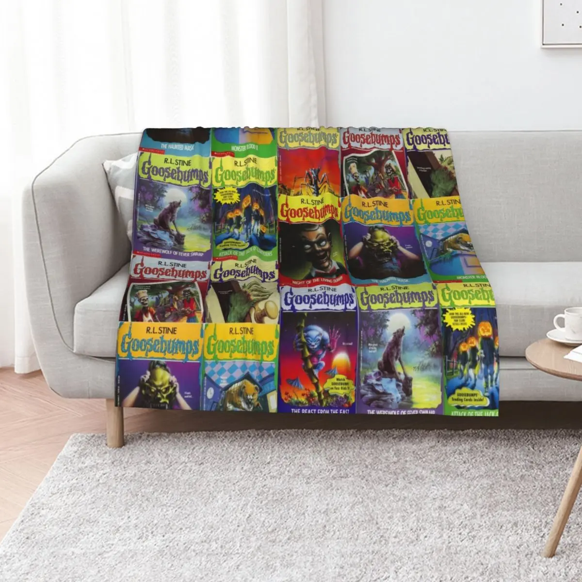 Goosebumps Greatest Hits Throw Blanket bed plaid Luxury Throw Quilt Single Retros Hairys Blankets