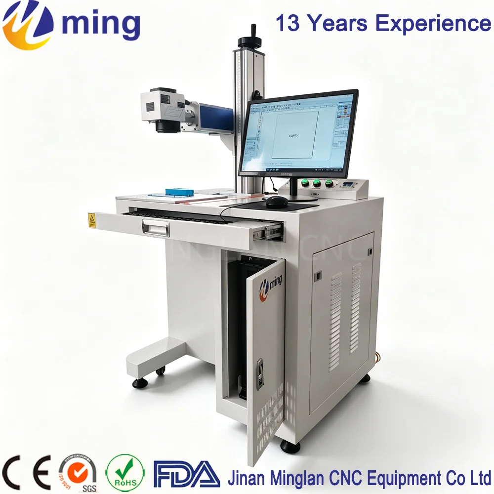 20W 30W 50W 60W 70W 100W Industrial Laser Marking Engraving Machine Cabinet Integrated Type for Metal Materials Engraving