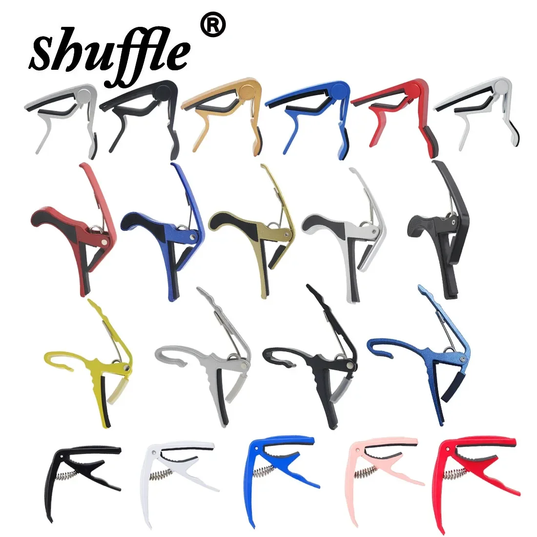 Guitar Capo Modulation Clip for Acoustic Classic Electric Guitar Alloy Metal Universal Multifunction Capo Guitar Accessories