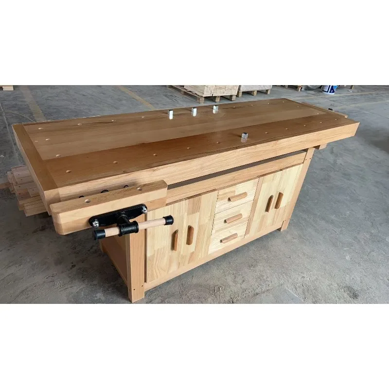 Woodworking  workbench Operating  Solid wood  workbench Woodworking