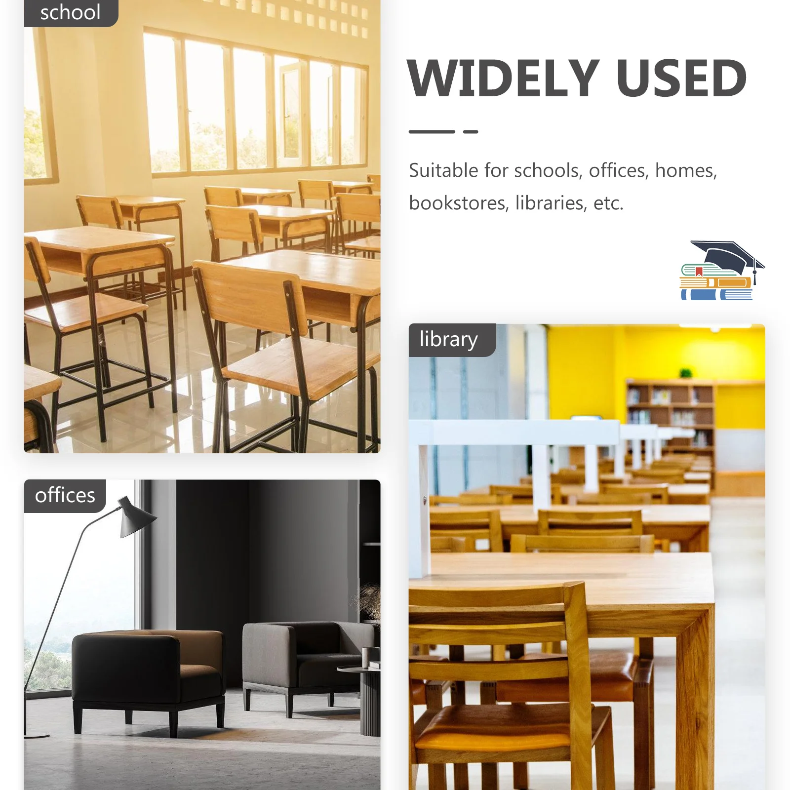 

32Pcs Non-Slip Chair Leg Pads Table Feet Protectors Floor Protectors for Furniture Eva Self-Adhesive Pads for Home Office