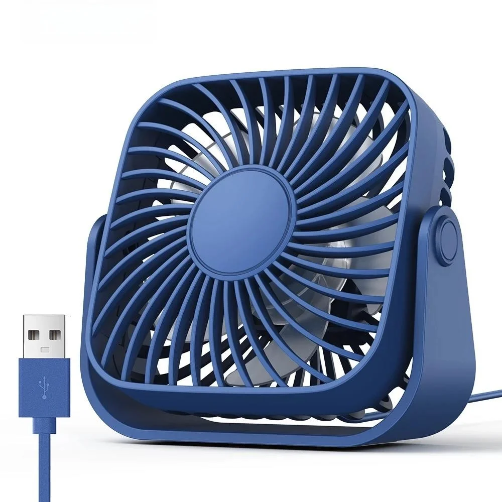 

Портативный USB-мини-вентилятор, настольный персональный электрический вентилятор, настольные вентиляторы, 3-скоростной ветер, 360 ° Вращающийся вентилятор для кемпинга и офиса